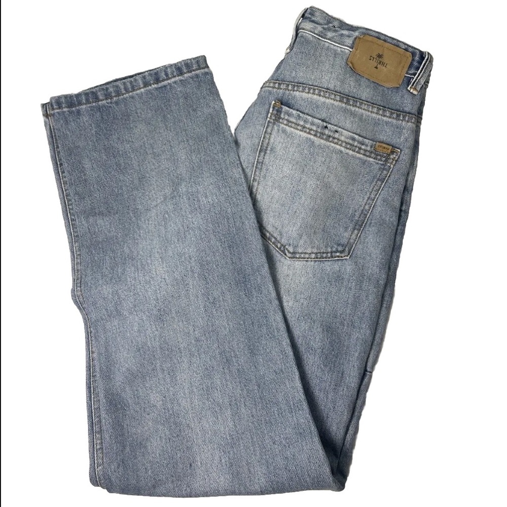 Thrills Pulp Jean Aged Blue High Waist Wide Leg